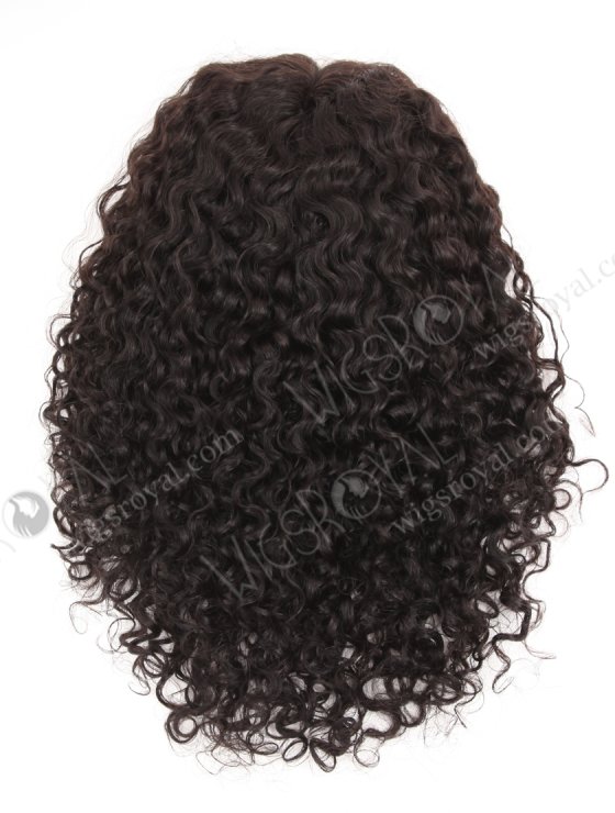 In Stock 14" All One Length 1B# Color Curly 15mm European Vrigin Hair Topper-176-28809