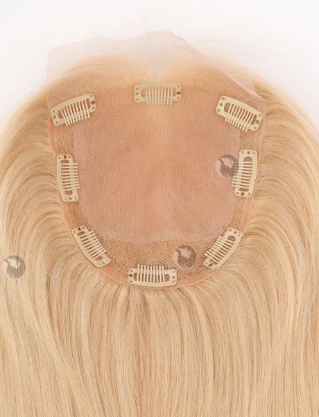 Super Realistic Hidden Knot Silk Top Lace Front Human Hair Topper WR-TC-102