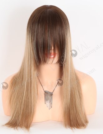 Ombre Color Straight Hair Wig With Bang Brazilian Virgin Lace Front Wig WR-CLF-067