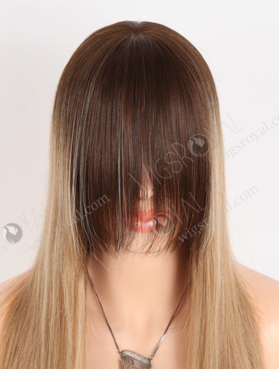 Ombre Color Straight Hair Wig With Bang Brazilian Virgin Lace Front Wig WR-CLF-067-28870