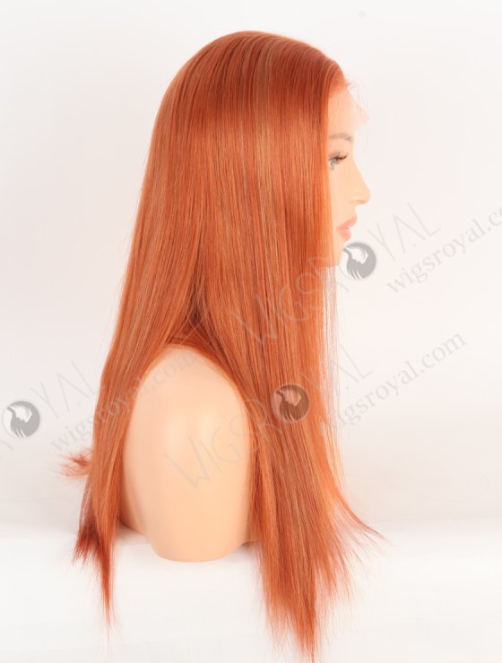 Ultra-beautiful Orange Red Color With Highlight Brazilian Human Hair Lace Front Wig WR-CLF-066-28861