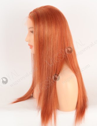 Ultra-beautiful Orange Red Color With Highlight Brazilian Human Hair Lace Front Wig WR-CLF-066
