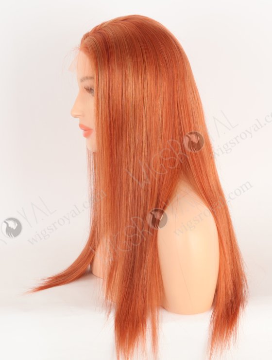 Ultra-beautiful Orange Red Color With Highlight Brazilian Human Hair Lace Front Wig WR-CLF-066-28860