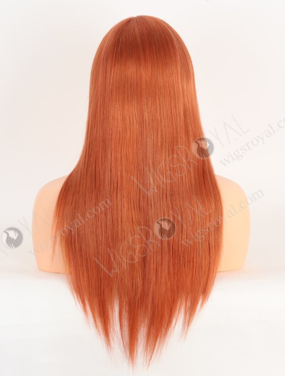 Ultra-beautiful Orange Red Color With Highlight Brazilian Human Hair Lace Front Wig WR-CLF-066-28866