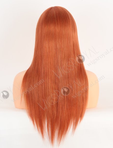 Ultra-beautiful Orange Red Color With Highlight Brazilian Human Hair Lace Front Wig WR-CLF-066
