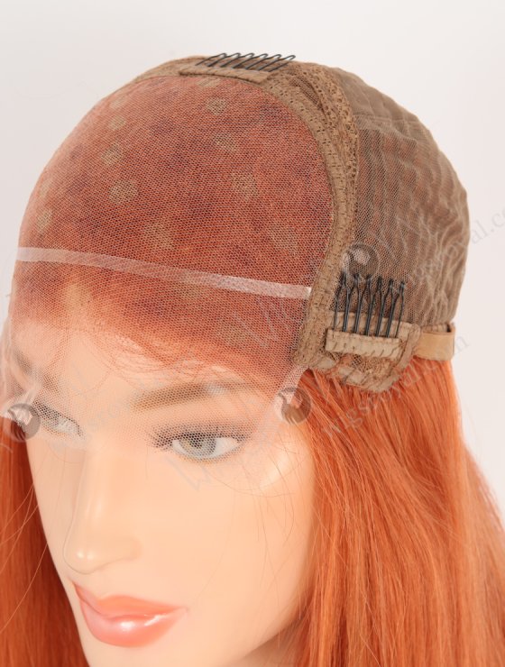 Ultra-beautiful Orange Red Color With Highlight Brazilian Human Hair Lace Front Wig WR-CLF-066-28863