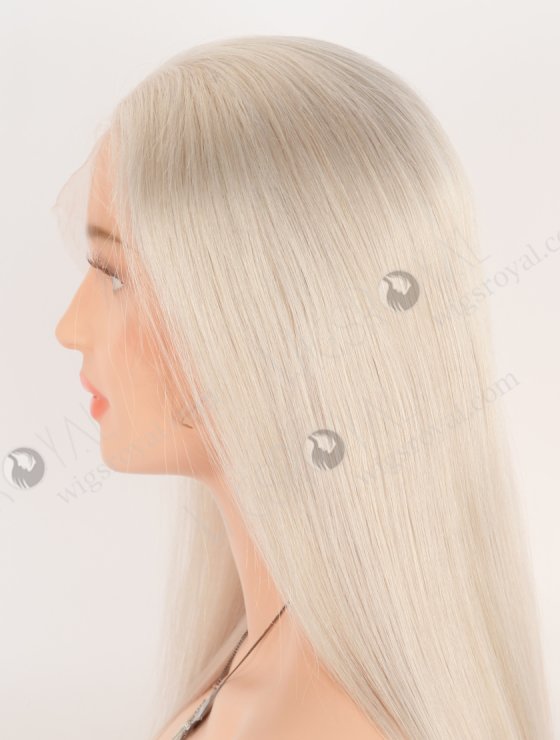 In Stock Brazilian Virgin Hair 16" Straight Silver Color Lace Front Wig MLF-04019-28902