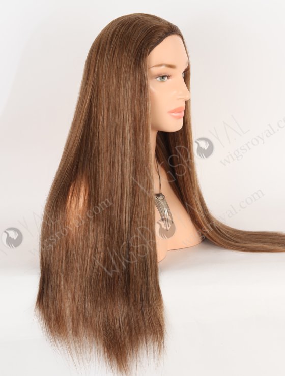 Dark Brown All One Length Brazilian Virgin Human Hair All Machine Weft Glueless Wig WR-GL-075-28970