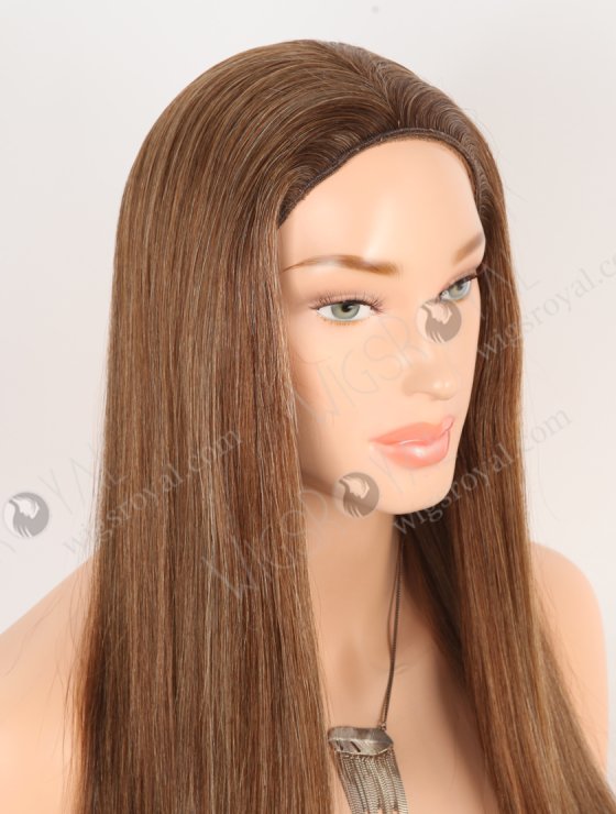 Dark Brown All One Length Brazilian Virgin Human Hair All Machine Weft Glueless Wig WR-GL-075-28971