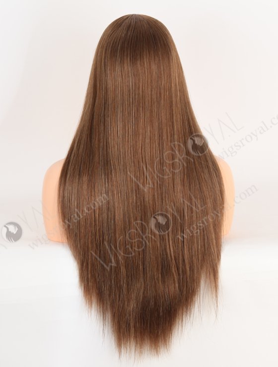 Dark Brown All One Length Brazilian Virgin Human Hair All Machine Weft Glueless Wig WR-GL-075-28972