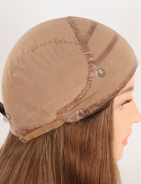 Dark Brown All One Length Brazilian Virgin Human Hair All Machine Weft Glueless Wig WR-GL-075