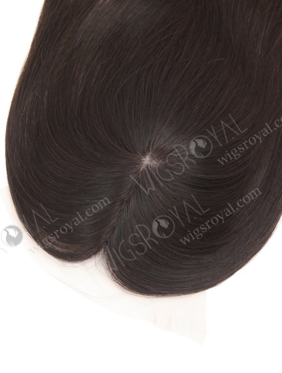 Indian Remy Human Hair Straight Style Size 4*4 Silk Lace Machine Weft Toppers for Women WR-TC-104-28931