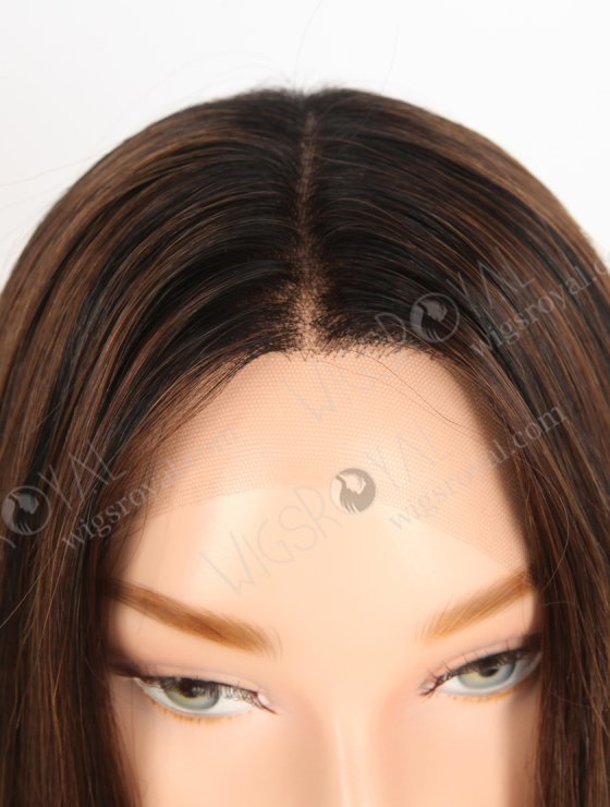 In Stock European Virgin Hair 16" Straight T1/3# With 1# Highlights Color Lace Front Wig RLF-08075-29005