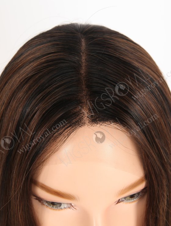 In Stock European Virgin Hair 16" Straight T1/3# With 1# Highlights Color Lace Front Wig RLF-08075-29003