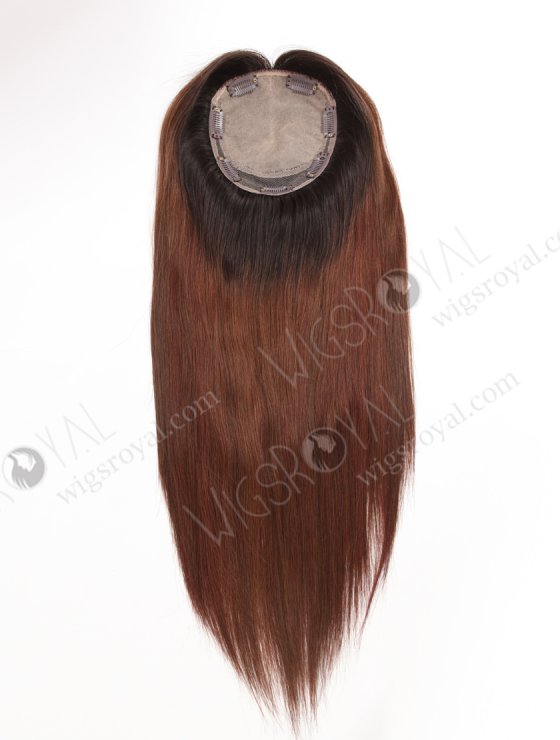 Most Realistic Hair Parting Ombre Color Human Hair Toppers For Thinning Hair WR-TC-107-29052