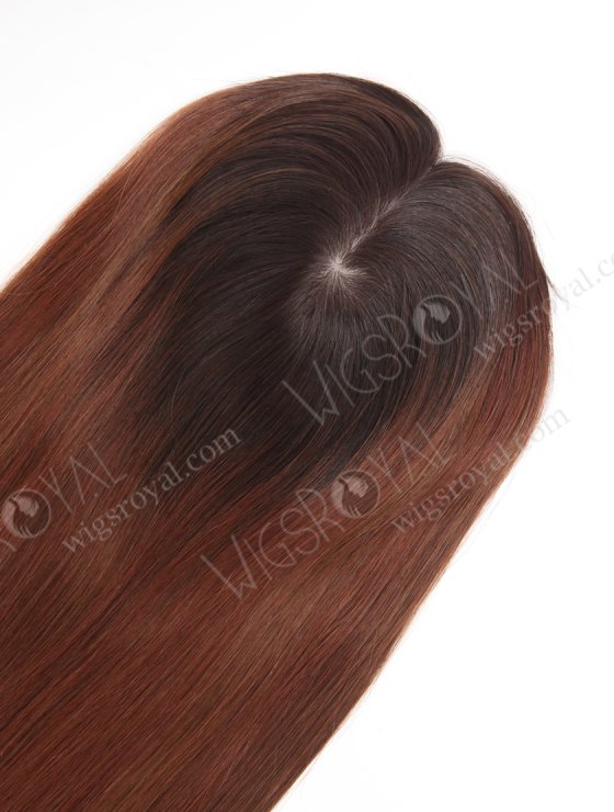 Most Realistic Hair Parting Ombre Color Human Hair Toppers For Thinning Hair WR-TC-107-29057