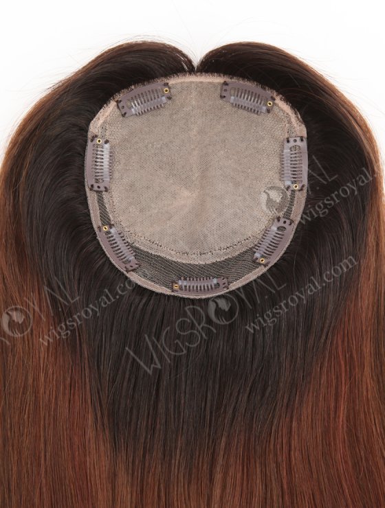 Most Realistic Hair Parting Ombre Color Human Hair Toppers For Thinning Hair WR-TC-107-29058