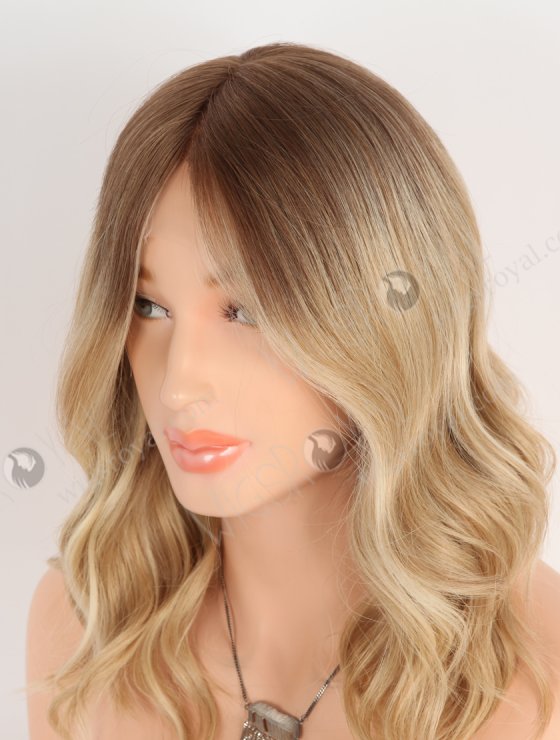 HD Lace Front Wig With Ombre Color Fine Human Hair Jewish Styles Wig WR-CLF-069-29065