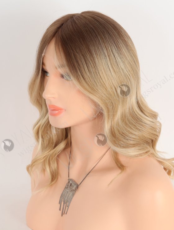 HD Lace Front Wig With Ombre Color Fine Human Hair Jewish Styles Wig WR-CLF-069-29067