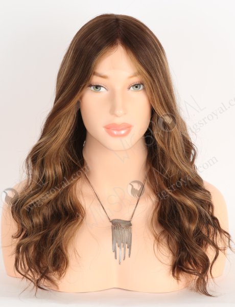HD Lace Front Wig Brown Highlight Color Cuticle Aligned Hair Glueless Full HD Lace Wigs WR-CLF-070