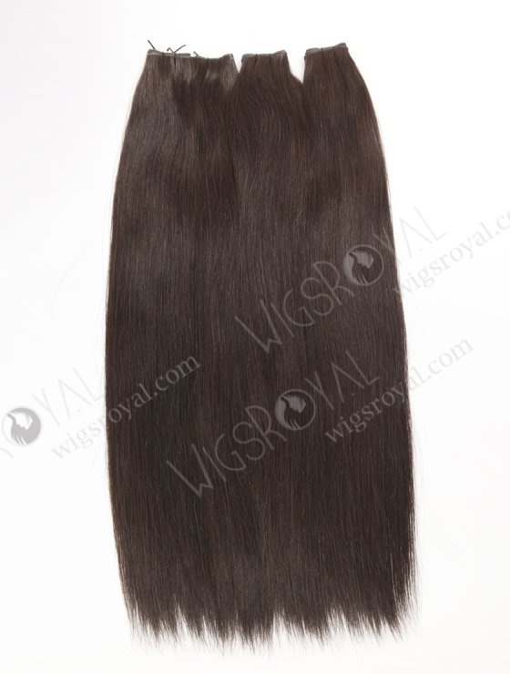 Luxury Seamless Genius Weft Hair Extensions 18 Inch Darkest Brown Color European Hair SGW-08003-29146