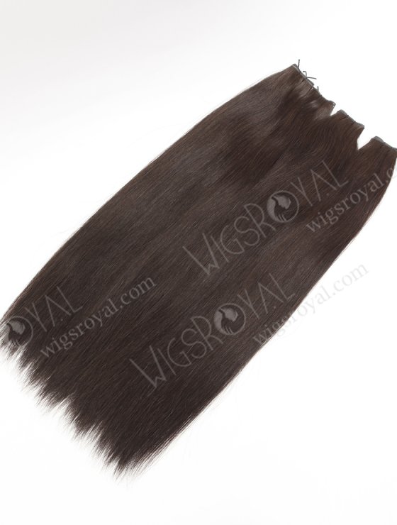 Luxury Seamless Genius Weft Hair Extensions 18 Inch Darkest Brown Color European Hair SGW-08003-29147