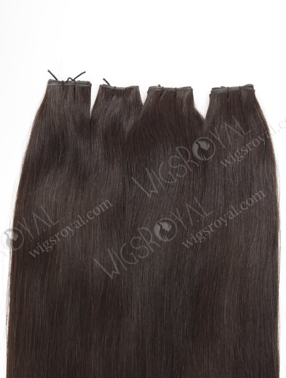 Luxury Seamless Genius Weft Hair Extensions 18 Inch Darkest Brown Color European Hair SGW-08003-29148