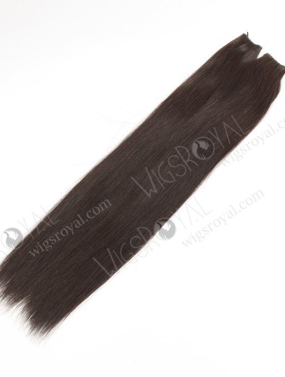 Luxury Seamless Genius Weft Hair Extensions 18 Inch Darkest Brown Color European Hair SGW-08003-29150