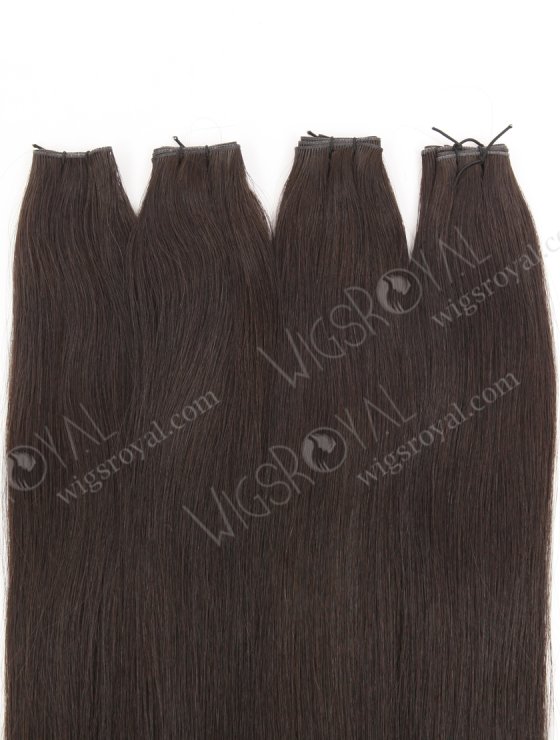 Luxury Seamless Genius Weft Hair Extensions 18 Inch Darkest Brown Color European Hair SGW-08003-29151