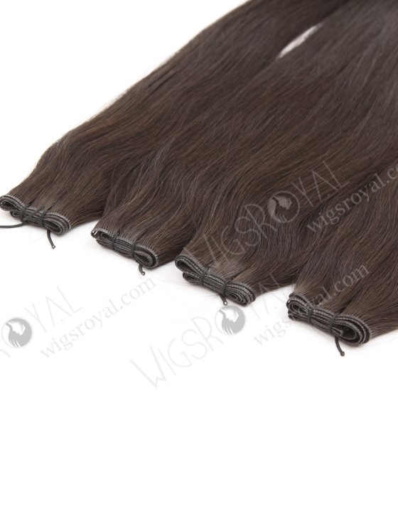 Luxury Seamless Genius Weft Hair Extensions 18 Inch Darkest Brown Color European Hair SGW-08003-29153