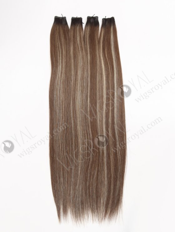 In Stock Europen Virgin Hair 22" Straight T1B/10# with T1B/613# Highlights Color Genius Weft SGW-08016-29302