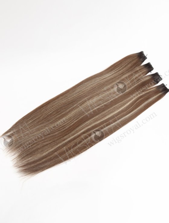 In Stock Europen Virgin Hair 22" Straight T1B/10# with T1B/613# Highlights Color Genius Weft SGW-08016-29304