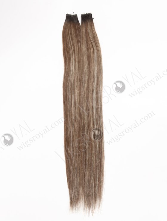 In Stock Europen Virgin Hair 22" Straight T1B/10# with T1B/613# Highlights Color Genius Weft SGW-08016-29305