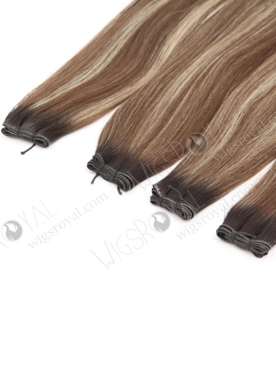 In Stock Europen Virgin Hair 22" Straight T1B/10# with T1B/613# Highlights Color Genius Weft SGW-08016-29307