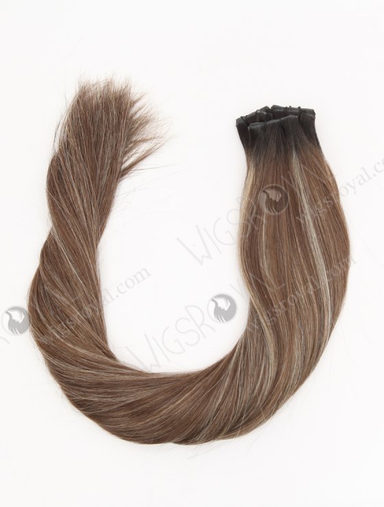 In Stock Europen Virgin Hair 22" Straight T1B/10# with T1B/613# Highlights Color Genius Weft SGW-08016-29310