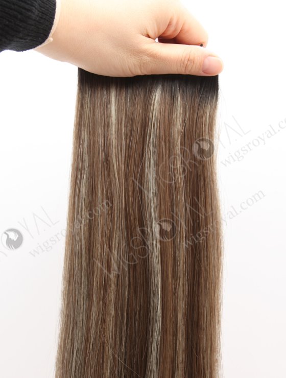 In Stock Europen Virgin Hair 22" Straight T1B/10# with T1B/613# Highlights Color Genius Weft SGW-08016-29312