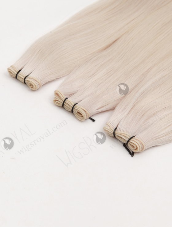 In Stock Europen Virgin Hair 18" Straight White Color Genius Weft SGW-08009-29235