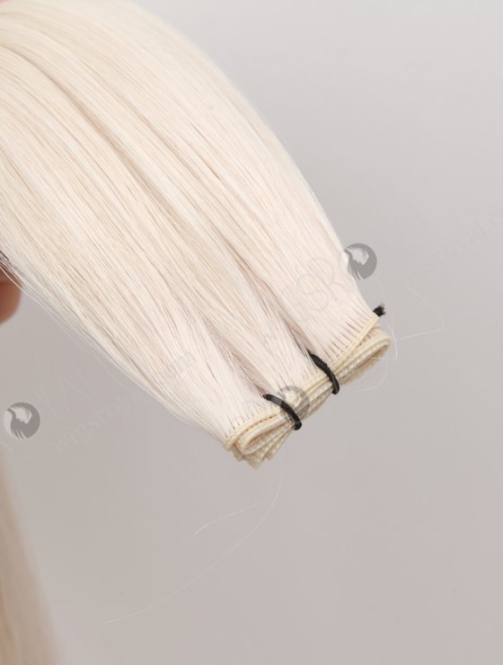 In Stock Europen Virgin Hair 18" Straight White Color Genius Weft SGW-08009-29234