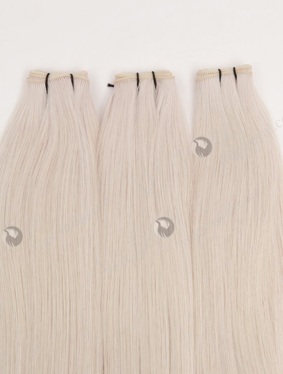 In Stock Europen Virgin Hair 18" Straight White Color Genius Weft SGW-08009-29236