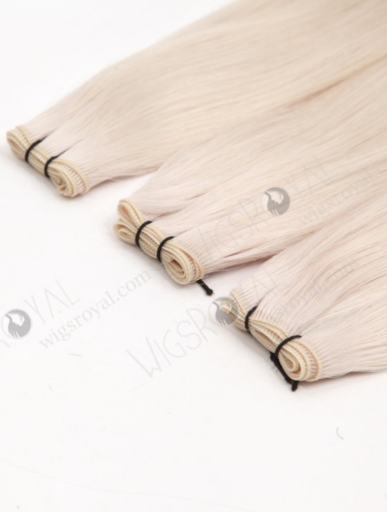 In Stock Europen Virgin Hair 18" Straight White Color Genius Weft SGW-08009-29237