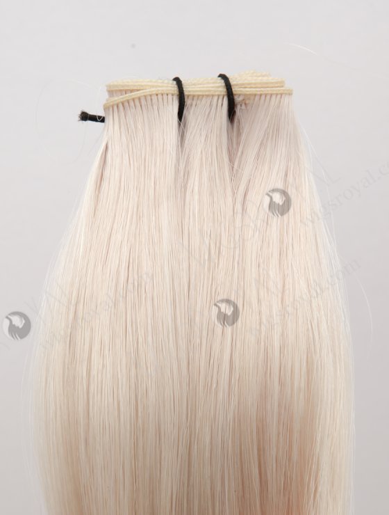 In Stock Europen Virgin Hair 18" Straight White Color Genius Weft SGW-08009-29238