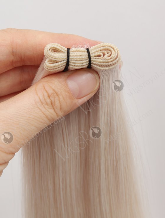 In Stock Europen Virgin Hair 18" Straight White Color Genius Weft SGW-08009-29240