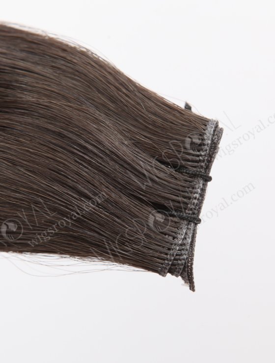 Luxury Seamless Genius Weft Hair Extensions 18 Inch Darkest Brown Color European Hair SGW-08003-29155