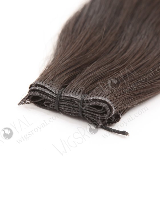 Luxury Seamless Genius Weft Hair Extensions 18 Inch Darkest Brown Color European Hair SGW-08003-29157