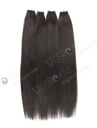 Incredibly thin Genius Weft 18 Inch Off Black European Remy Hair Extensions for Seamless Look SGW-08001