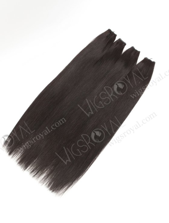 Incredibly thin Genius Weft 18 Inch Off Black European Remy Hair Extensions for Seamless Look SGW-08001-29119