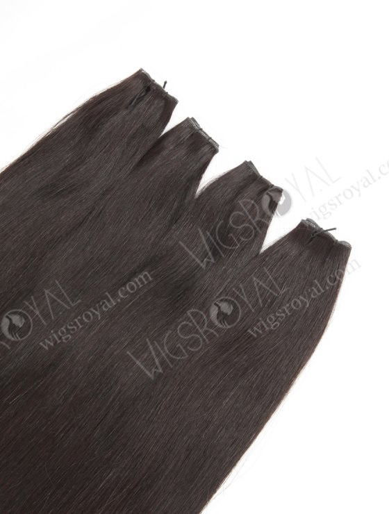 Incredibly thin Genius Weft 18 Inch Off Black European Remy Hair Extensions for Seamless Look SGW-08001-29121