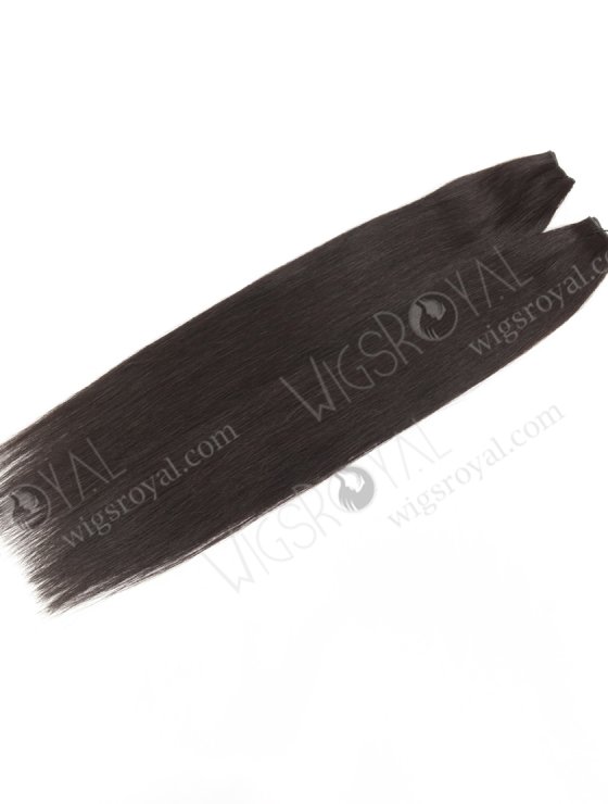 Incredibly thin Genius Weft 18 Inch Off Black European Remy Hair Extensions for Seamless Look SGW-08001-29124