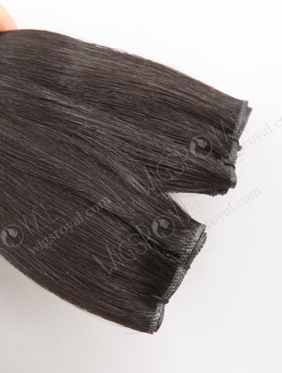 Incredibly thin Genius Weft 18 Inch Off Black European Remy Hair Extensions for Seamless Look SGW-08001-29123