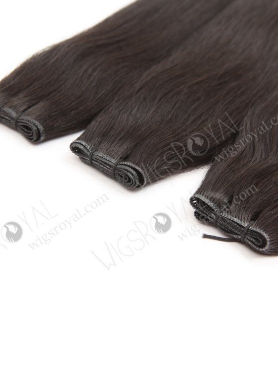 Incredibly thin Genius Weft 18 Inch Off Black European Remy Hair Extensions for Seamless Look SGW-08001-29125